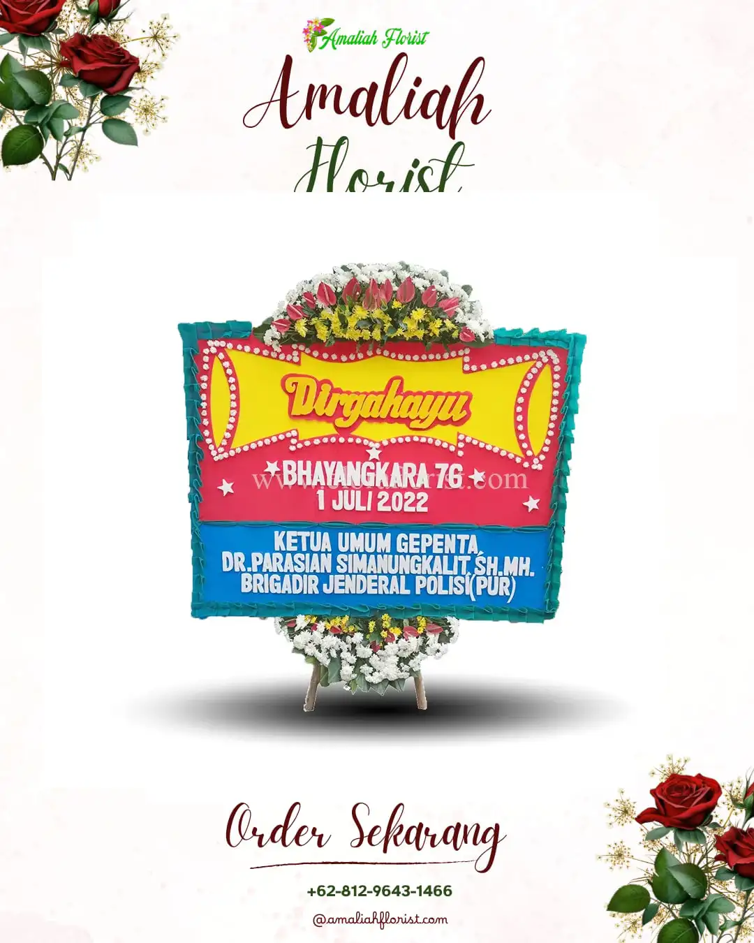 Papan Bunga HUT Ulang Tahun Bukit Tusam